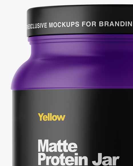 Matte Protein Jar Mockup Matte Protein Jar Mockup