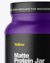 Matte Protein Jar Mockup Matte Protein Jar Mockup