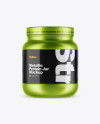 Metallic Protein Jar Mockup Metallic Protein Jar Mockup