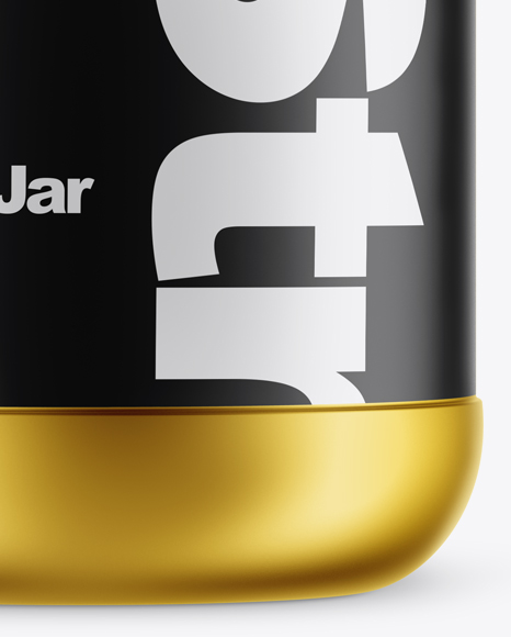 Matte Metallic Protein Jar Mockup Matte Metallic Protein Jar Mockup