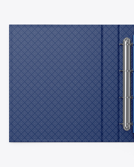 Matte Folder With Brochure Mockup - Top View