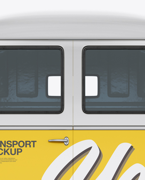 Panel Van Mockup - Back View