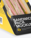 Sandwich Pack Mockup - Half Side View