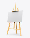 Easel Mockup - Half Side View