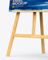 Easel Mockup - Half Side View