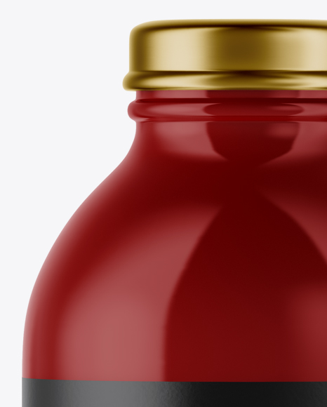 Glossy Plastic Bottle Mockup