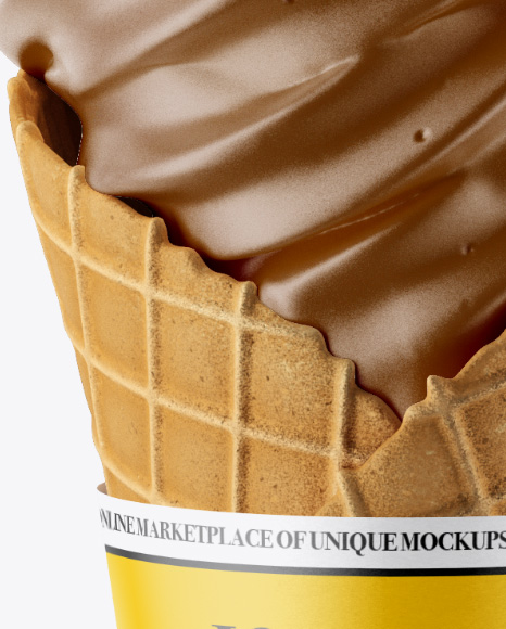 Ice Cream Cone Mockup