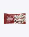 Matte Snack Bag Mockup - Front View