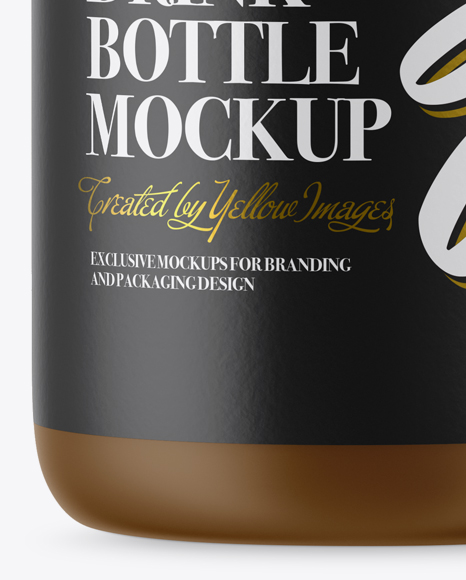 Matte Plastic Bottle Mockup