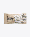 Kraft Snack Bag Mockup - Front View