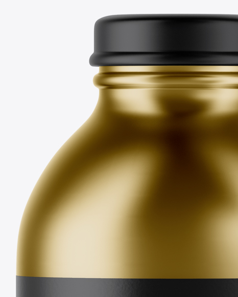 Metallic Bottle Mockup