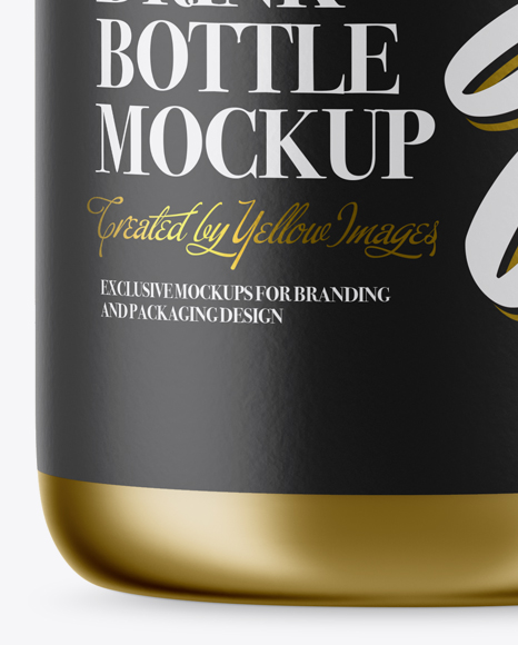 Metallic Bottle Mockup