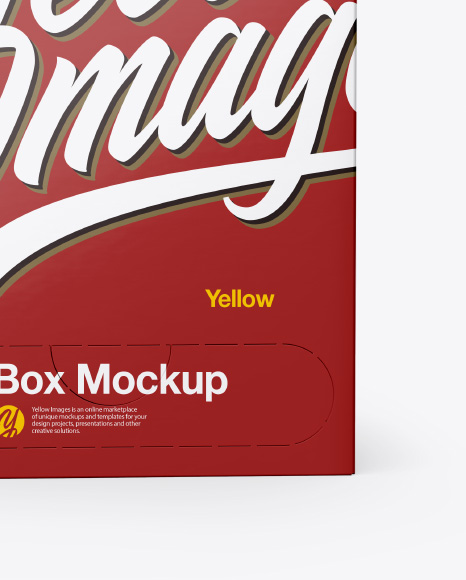 Tea Box Mockup - Front View