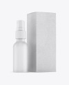 Matte Spray Bottle W/ Kraft Paper Box Mockup Matte Spray Bottle W/ Kraft Paper Box Mockup