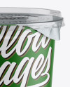 Matte Plastic Cup Mockup - Front View (High-Ange Shot)