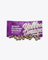 Matte Snack Bag With Candies Mockup - Front View