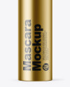 Matte Metallic Mascara Tube Mockup Matte Metallic Mascara Tube Mockup