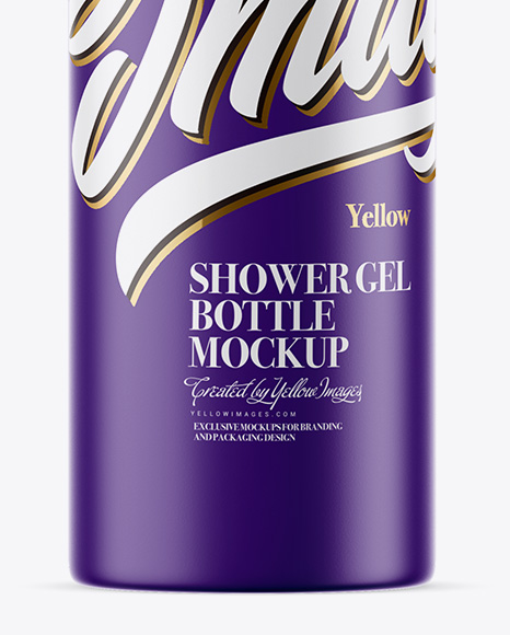 Matte Shower Gel Bottle Mockup - Free Download Images High Quality PNG, JPG