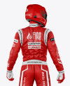 F1 Racing Kit Mockup - Back View