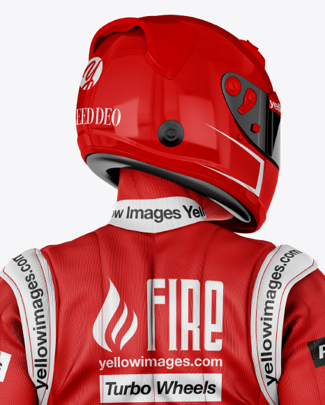 F1 Racing Kit Mockup - Back View