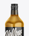 Glass Bottle Mockup - Half Side View