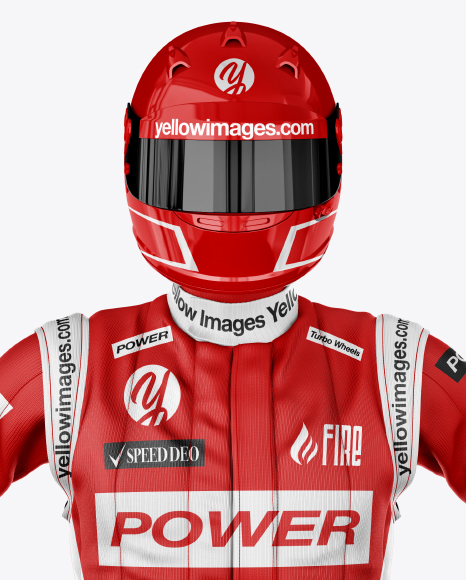 F1 Racing Kit Mockup - Front View