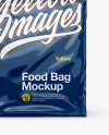 Glossy Stand-up Food Bag Mockup - Front View