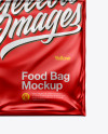 Metallic Stand-up Food Bag Mockup - Front View