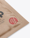 Kraft Wet Wipe Pack Mockup - Half Side View (High Angle Shot) Kraft Wet Wipe Pack Mockup - Half Side View (High Angle Shot)