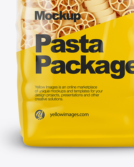 Ruote Pasta Mockup - Front View - Free Download Images High Quality PNG