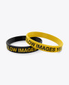 Silicone Wristbands Mockup