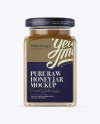 Glass Jar w/ Pure Raw Honey Mockup