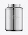 4Lb Chrome Protein Jar Mockup