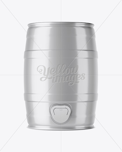 5L Beer Keg Mockup - Front View