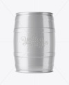 5L Beer Keg Mockup - Back View