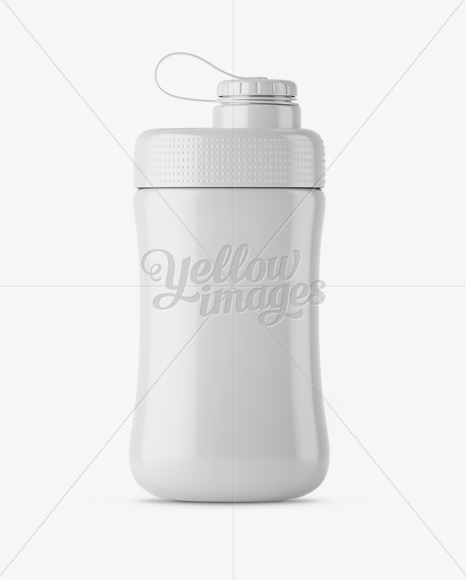 Plastic Reusable Water Bottle Mockup