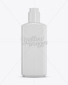 Glossy Plastic Cosmetic Bottle Mockup