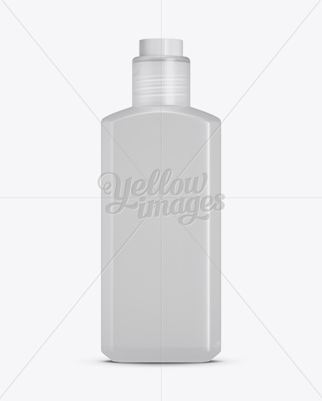 Frosted Plastic Cosmetic Bottle Mockup