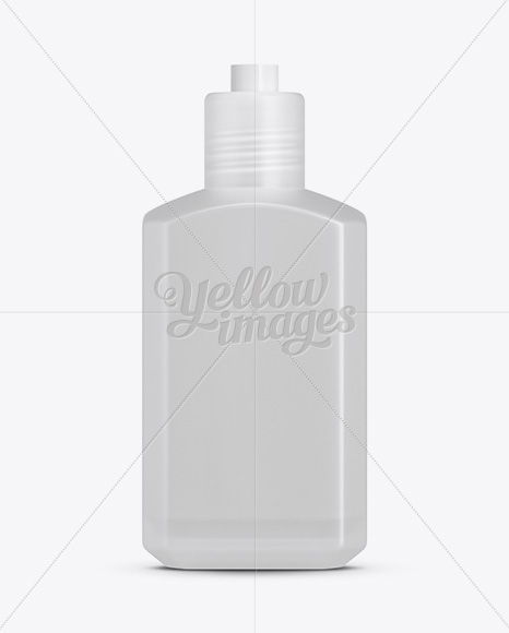 Frosted Plastic Cosmetic Bottle Mockup