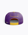 Snapback Cap Mockup (Rear View)