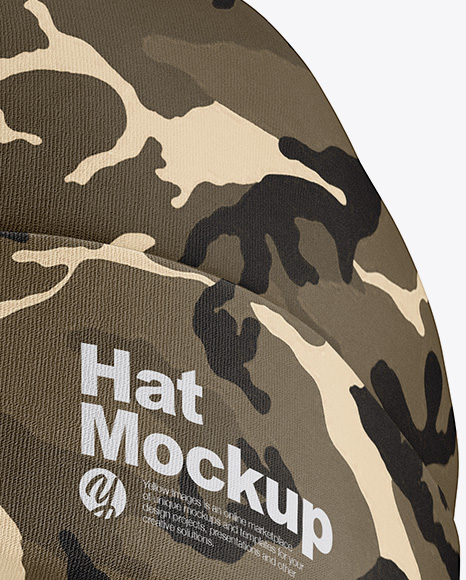 Matte Hat Mockup - Front View