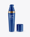 Opened Glossy Cosmetic Tube Mockup