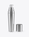Opened Metallic Cosmetic Tube Mockup