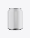 Matte Aluminium Can Mockup - Front View