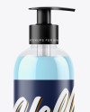 Clear Bottle with Shower Gel Mockup