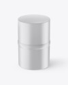 20ml Matte Cosmetic Jar Mockup (High-Angle Shot)