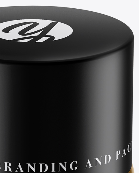 20ml Matte Cosmetic Jar Mockup (High-Angle Shot)