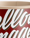 Matte Paper Coffee Cup Mockup - Front View (High-Angle Shot)