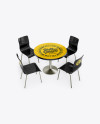 Table W/ Chairs Mockup