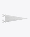 Felt Pennant Mockup - Top View